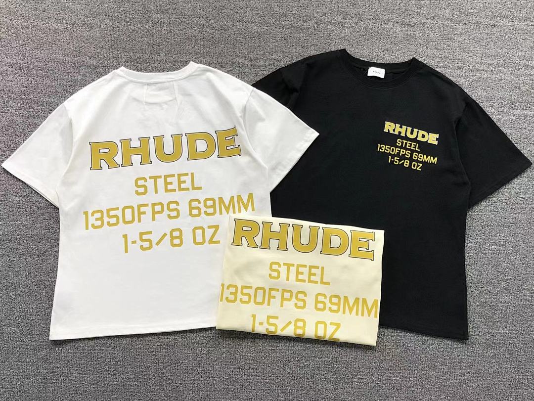 Rhude 95 RHUDE T-SHIRT 1103160621 (Im 170Cm 60Kg I Wear Size S In The Phot) - Image 5