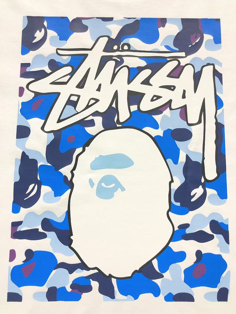 Bape 79 BAPE STUSSY T-SHIRT 411183542 (Im 170Cm 57Kg I Wear Size S In The Phot) - Image 27