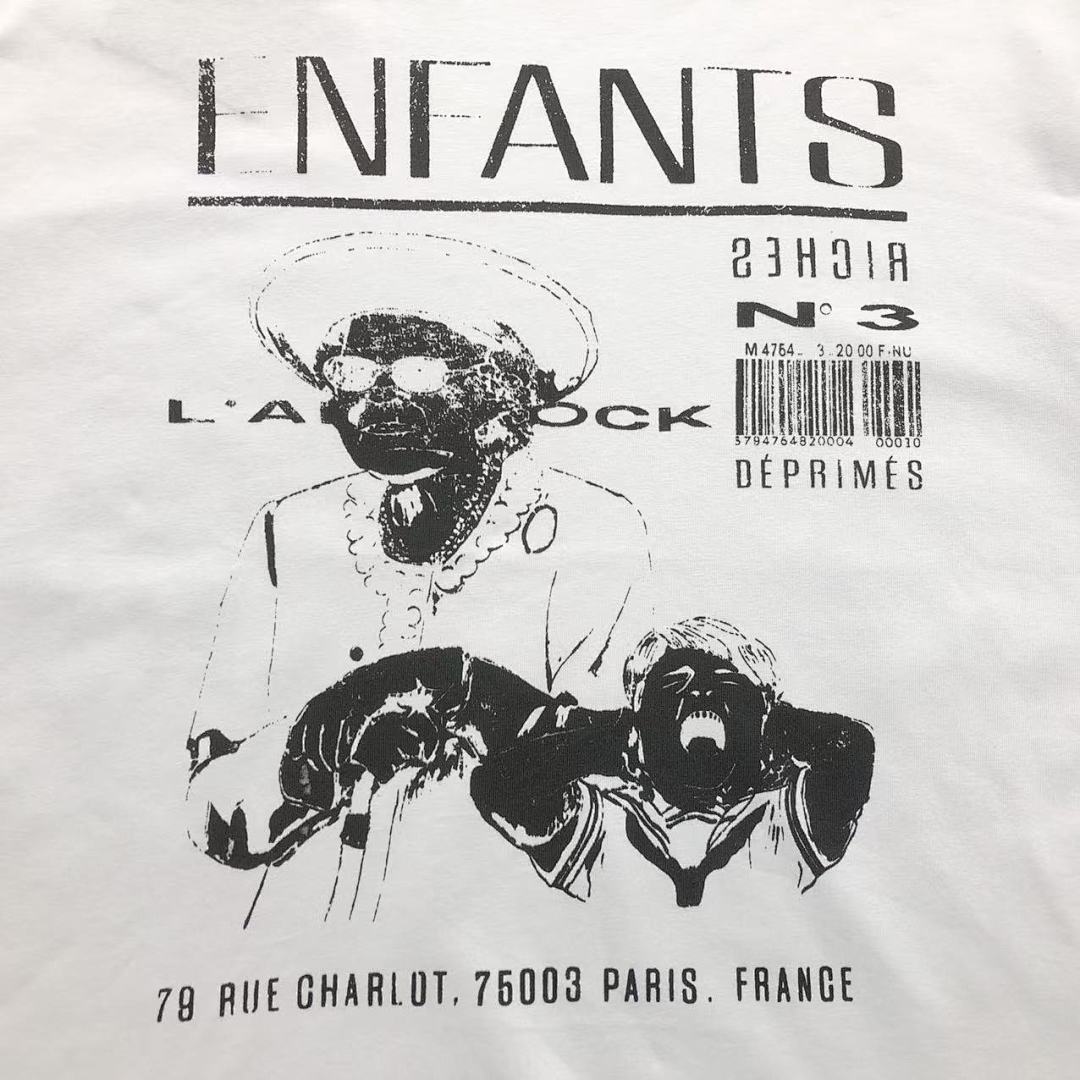 Chanel 88 ENFANTS RICHES DEPRIMES T-SHIRT 5232109162 (Im 170Cm 60Kg I Wear Size M In The Phot) - Image 8