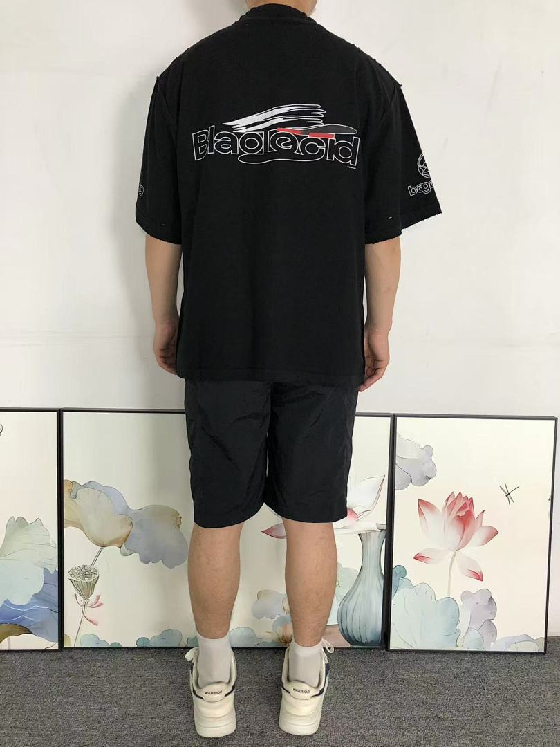 Balenciaga 125 B⭐L⭐⭐⭐IA⭐A T-SHIRT 42041303163 (Im 170Cm 60Kg I Wear Size XS In The Phot) - Image 4
