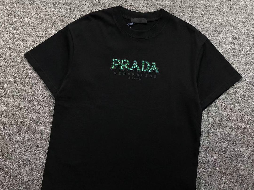 Prada 168 P⭐A⭐A T-SHIRT 22032008001 (Im 170Cm 60Kg I Wear Size S In The Phot) - Image 11
