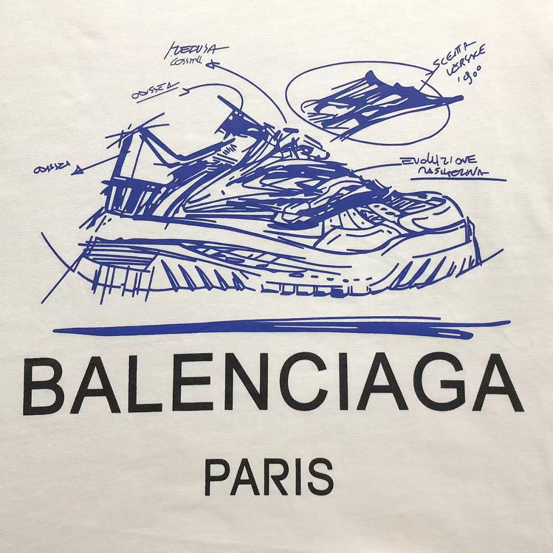 Balenciaga 108 B⭐L⭐⭐⭐IA⭐A T-SHIRT 5250606147 (Im 170Cm 60Kg I Wear Size M In The Phot) - Image 9