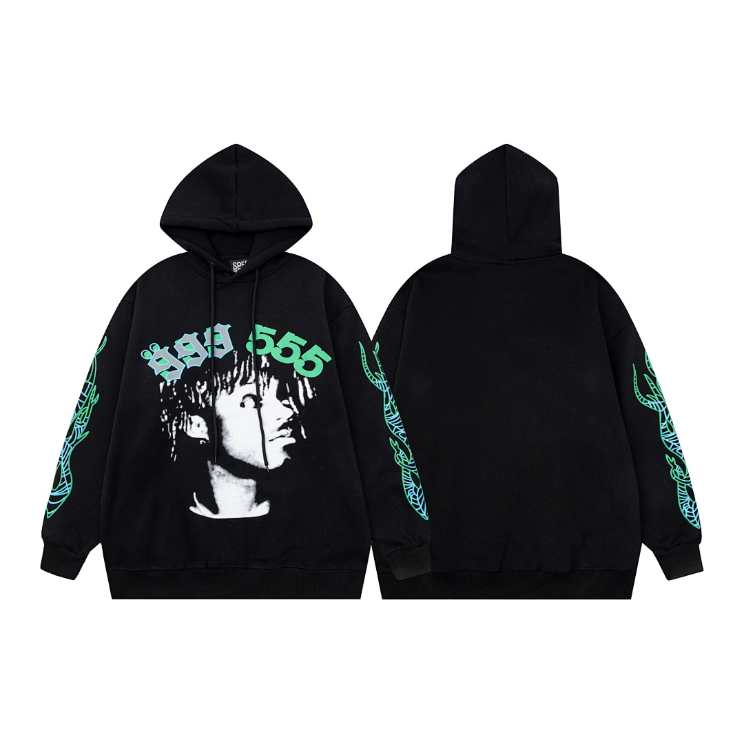 Sp5der TROUSERS115 SP5DER 555 HOODIE - Image 4