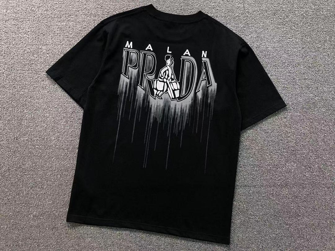 Prada 98 P⭐A⭐A T-SHIRT 3204091303 (Im 170Cm 65Kg I Wear Size M In The Phot) - Image 11