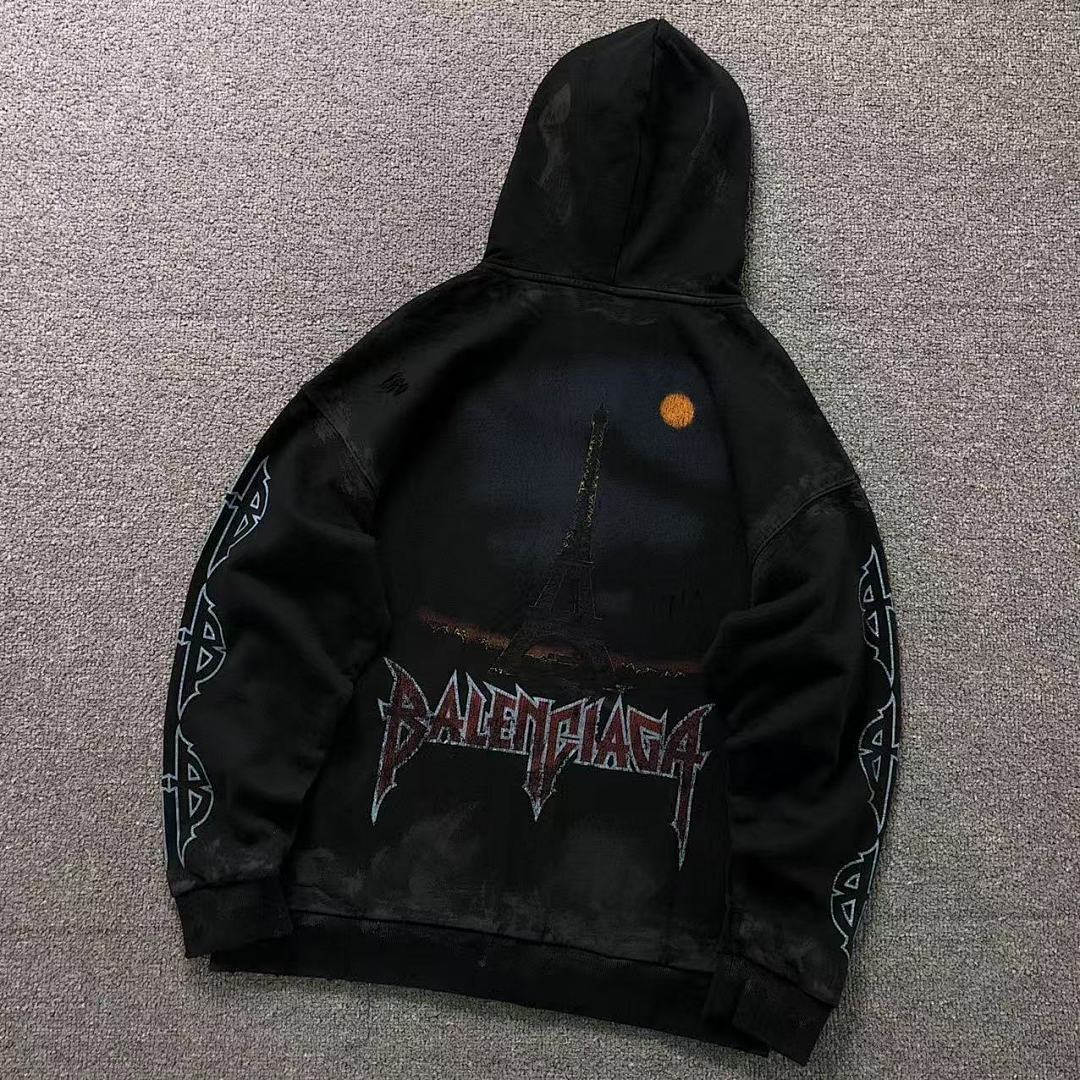 Balenciaga 265 B⭐L⭐⭐⭐IA⭐A HOODIE 4122717163 (Im 170Cm 60Kg I Wear Size XS In The Phot)