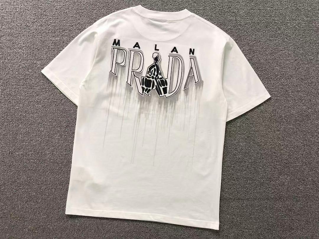 Prada 98 P⭐A⭐A T-SHIRT 3204091303 (Im 170Cm 65Kg I Wear Size M In The Phot) - Image 7