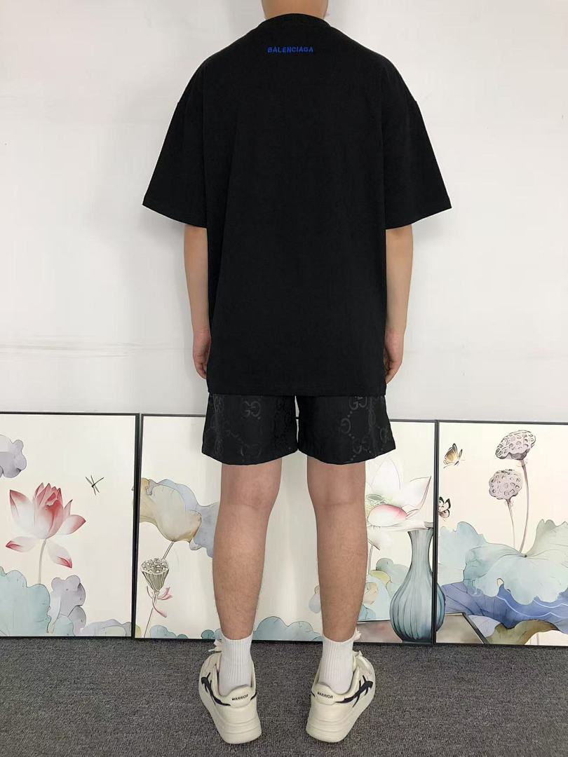 Balenciaga 108 B⭐L⭐⭐⭐IA⭐A T-SHIRT 2162305125 (Im 170Cm 60Kg I Wear Size M In The Phot) - Image 4