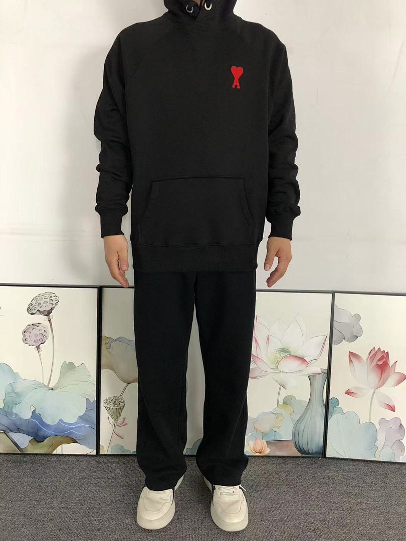 AMI 158 AMI HOODIE 3201081217 (Im 170Cm 60Kg I Wear Size M In The Phot) - Image 3