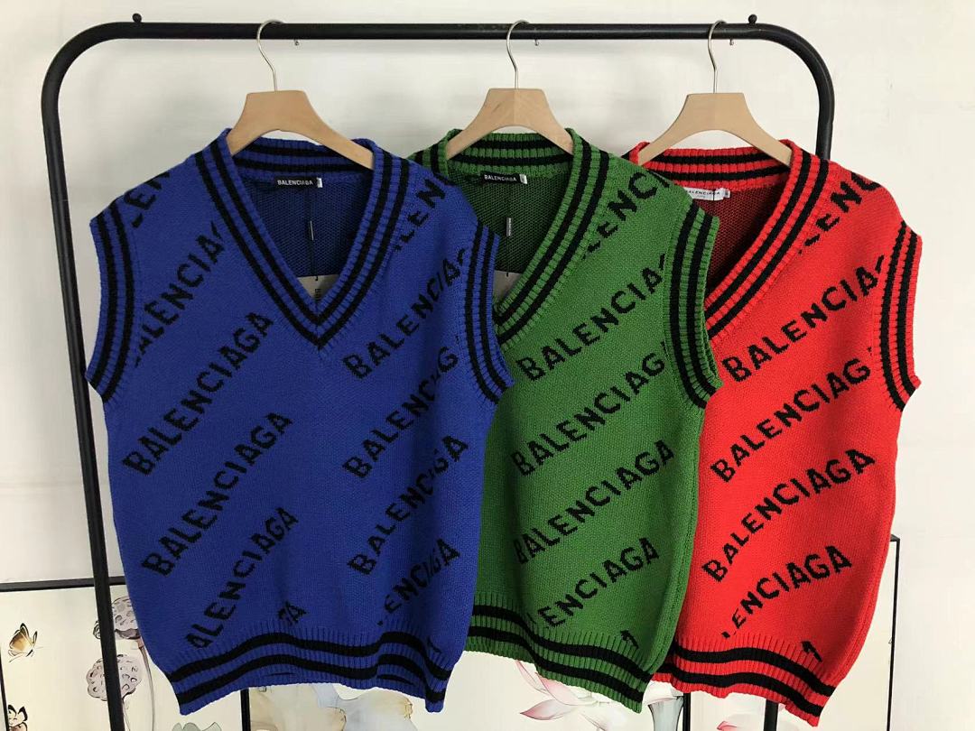 Balenciaga 128 B⭐L⭐⭐⭐IA⭐A VEST SWEATER 41101317146 (Im 170Cm 60Kg I Wear Size XL In The Phot) - Image 23