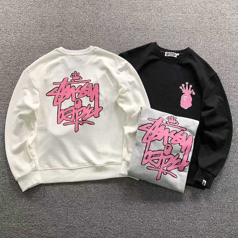 Bape 125 BAPE STUSSY HOODIE 4111281517 (Im 170Cm 55Kg I Wear Size S In The Phot)