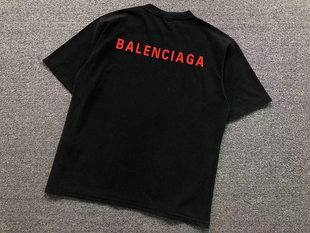 Balenciaga 125 B⭐L⭐⭐⭐IA⭐A T-SHIRT 42040807163 (Im 170Cm 60Kg I Wear Size XS In The Phot) - Image 6