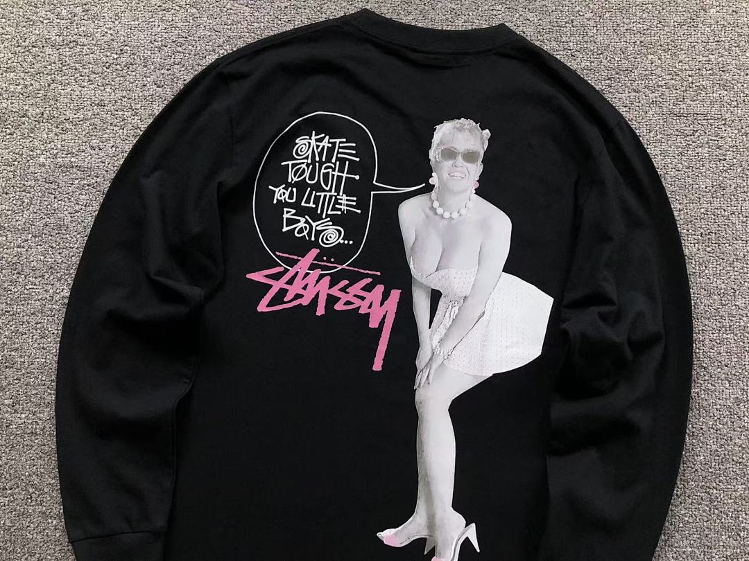 Stussy 95 STUSSY LONG SLEEVED 582016123 (Im 170Cm 60Kg I Wear Size M In The Phot) - Image 9
