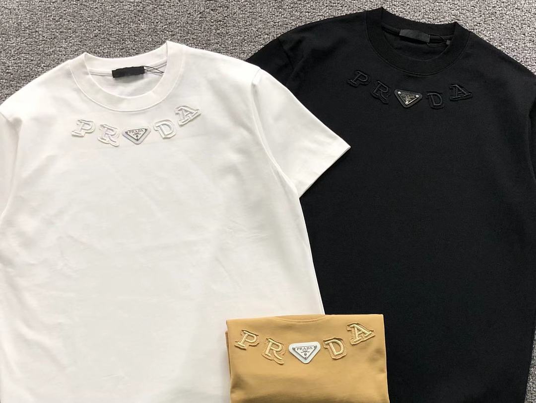 Prada 125 P⭐A⭐A T-SHIRT 2208021715 (Im 170Cm 60Kg I Wear Size S In The Phot) - Image 6