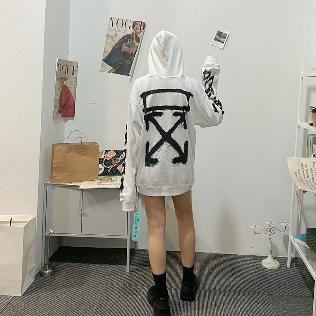 Off-White 109 OFF-WHITE (WHITE HOODIE) - Image 50
