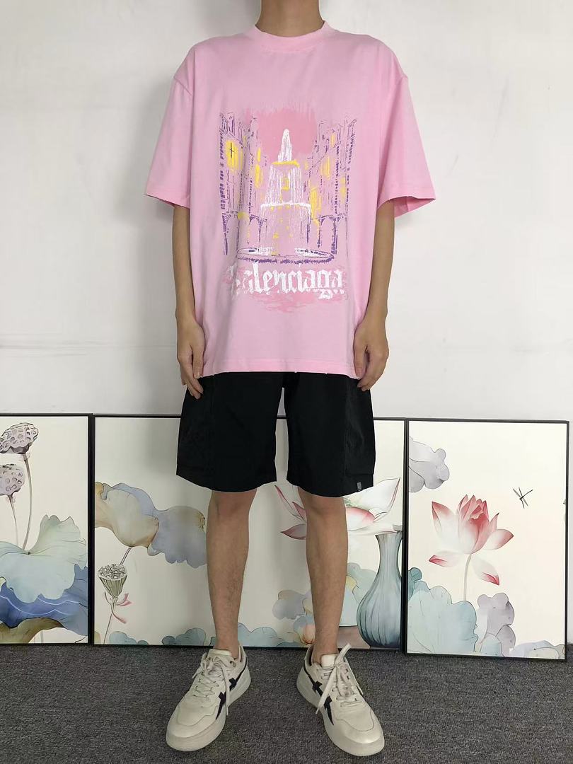 Balenciaga 125 B⭐L⭐⭐⭐IA⭐A T-SHIRT 3205030821 (Im 170Cm 60Kg I Wear Size S In The Phot) - Image 3