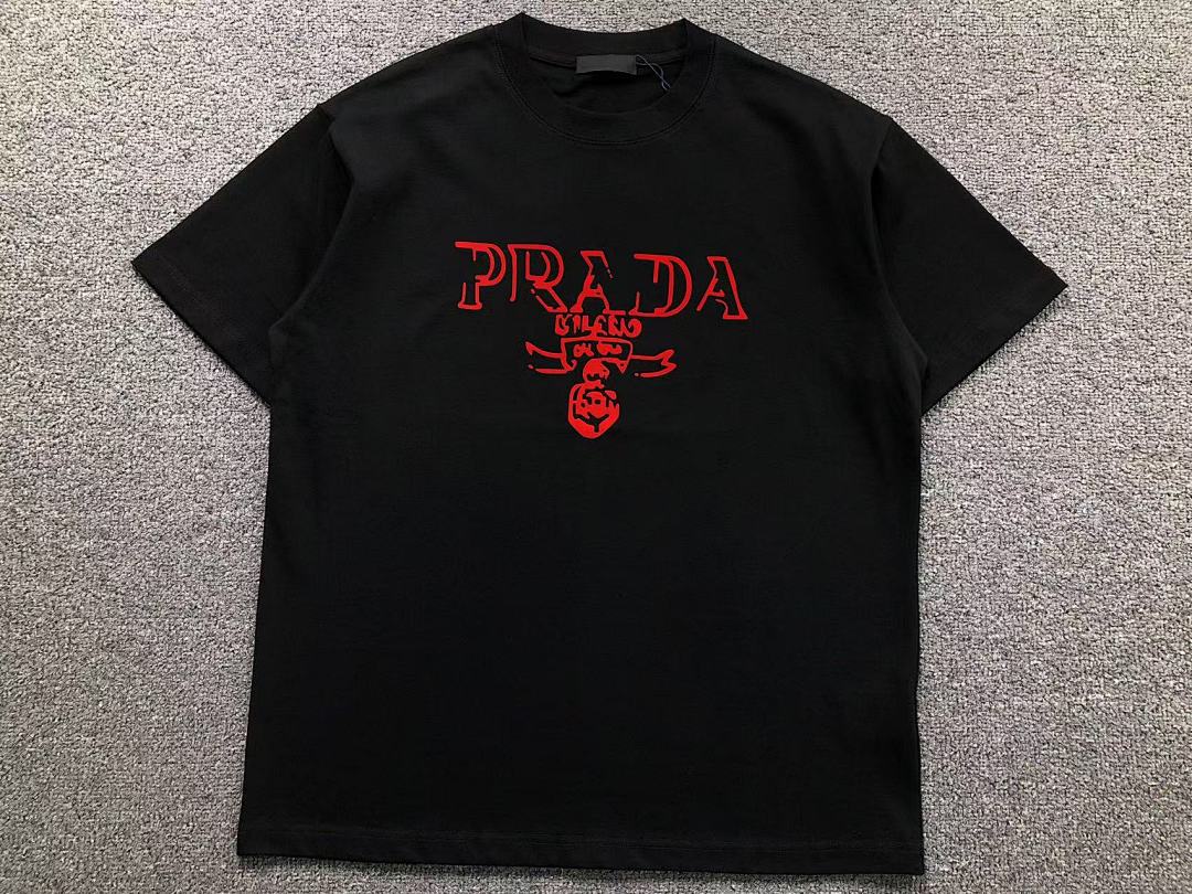 Prada 118 P⭐A⭐A T-SHIRT 41080211133 (Im 170Cm 60Kg I Wear Size XL In The Phot) - Image 10