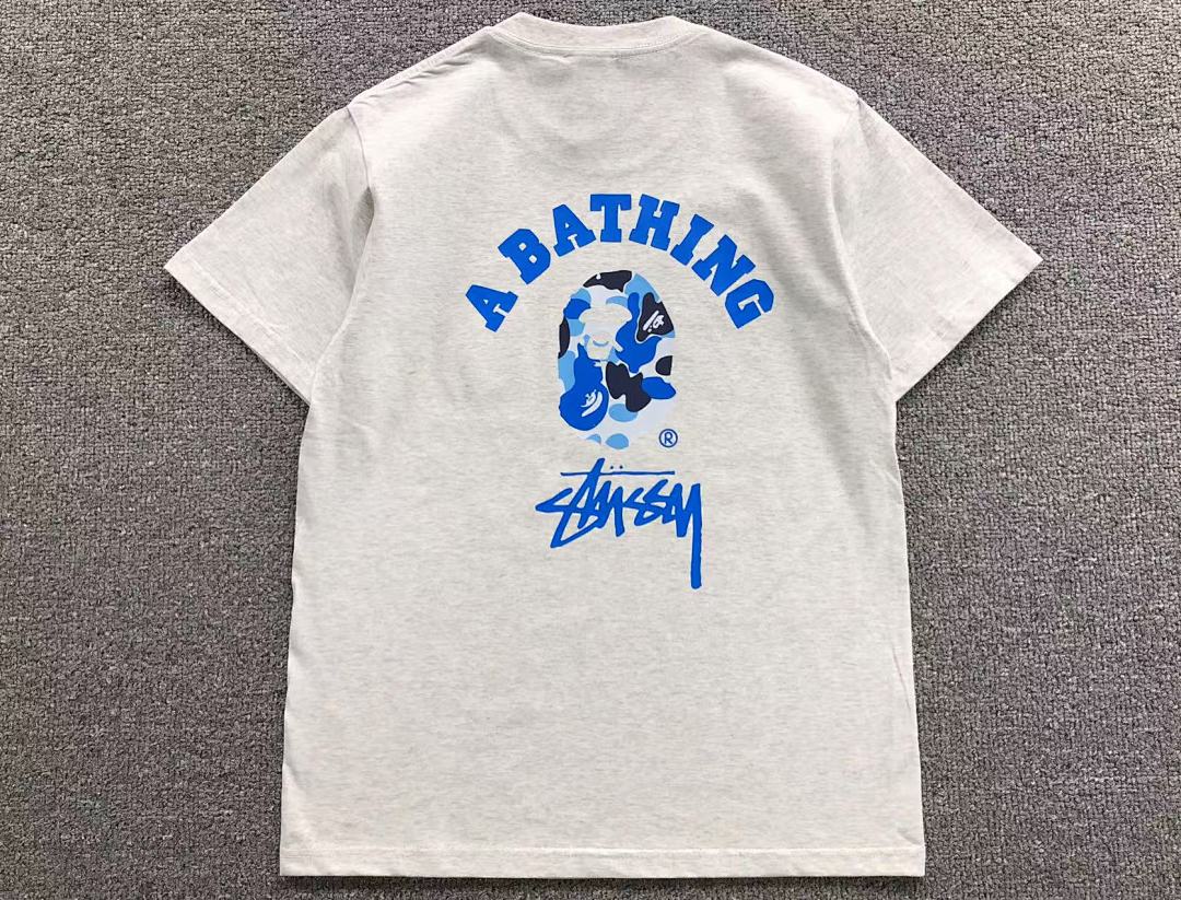 Bape 78 BAPE STUSSY T-SHIRT 1102101042 (Im 170Cm 57Kg I Wear Size S In The Phot) - Image 7