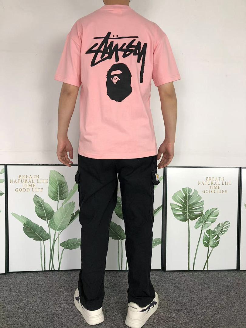 Bape 78 BAPE STUSSY T-SHIRT 1102091142 (Im 170Cm 55Kg I Wear Size S In The Phot) - Image 4
