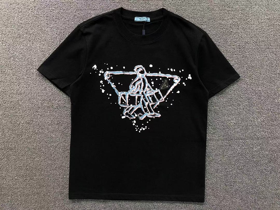 Prada 115 P⭐A⭐A T-SHIRT 1106133860 (Im 170Cm 60Kg I Wear Size S In The Phot) - Image 10