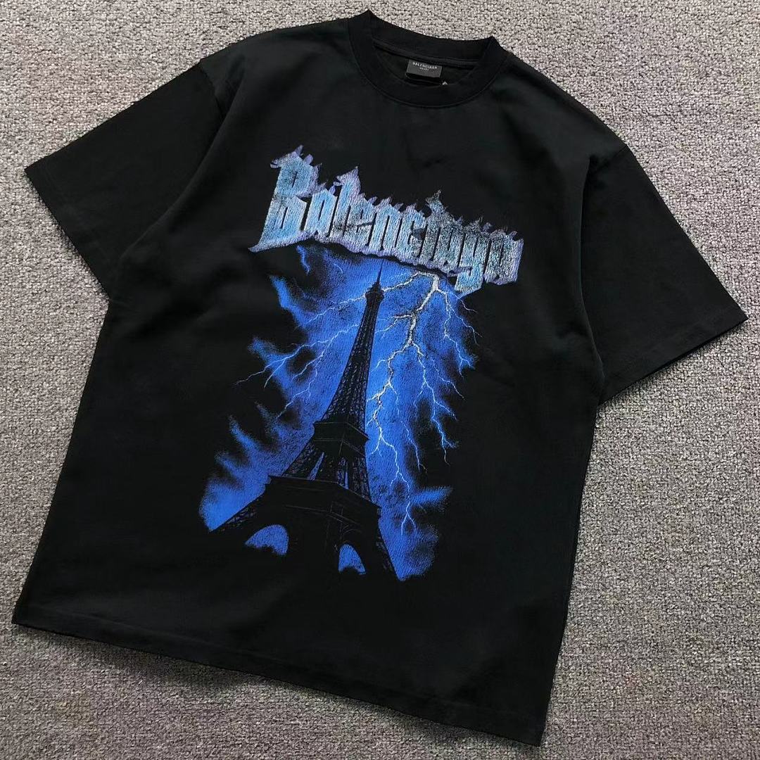 Balenciaga Balenciaga 115 B⭐L⭐⭐⭐IA⭐A T-SHIRT 42042204156 (Im 170Cm 60Kg I Wear Size 1 In The Phot), photo 1