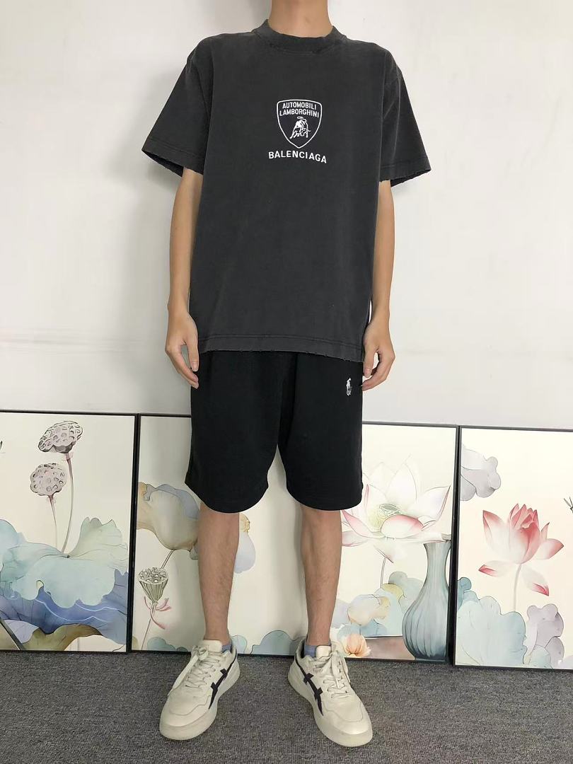 Balenciaga 125 B⭐L⭐⭐⭐IA⭐A T-SHIRT 5208070681 (Im 170Cm 60Kg I Wear Size S In The Phot) - Image 3