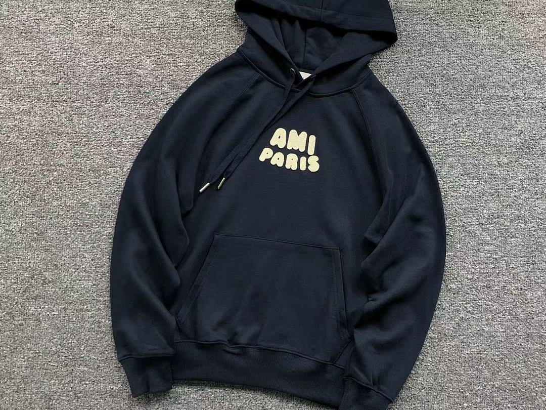 AMI 168 AMI HOODIE 3107080521 (Im 170Cm 60Kg I Wear Size S In The Phot) - Image 9