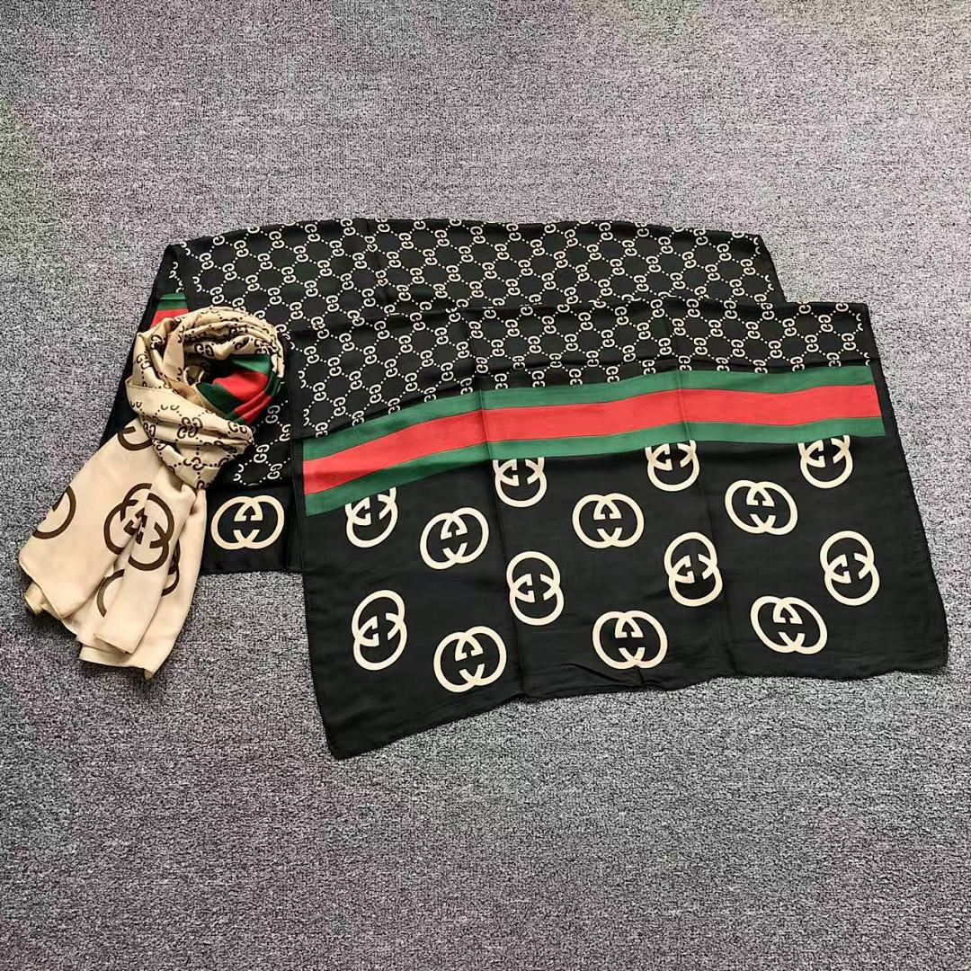 Gucci 85 G⭐C⭐I SCARF 31062822102 (Long 180CM* Wide 90CM*)