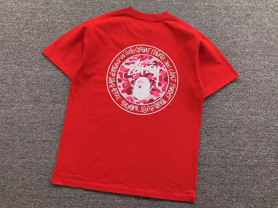 Bape 78 BAPE STUSSY T-SHIRT 411181942 (Im 170Cm 57Kg I Wear Size S In The Phot) - Image 16
