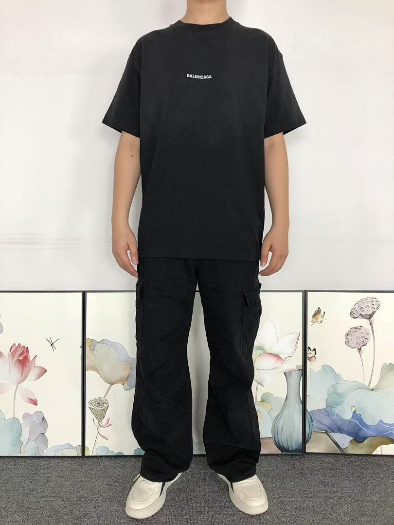 Balenciaga 115 B⭐L⭐⭐⭐IA⭐A T-SHIRT 56241581 (Im 170Cm 60Kg I Wear Size S In The Phot) - Image 3