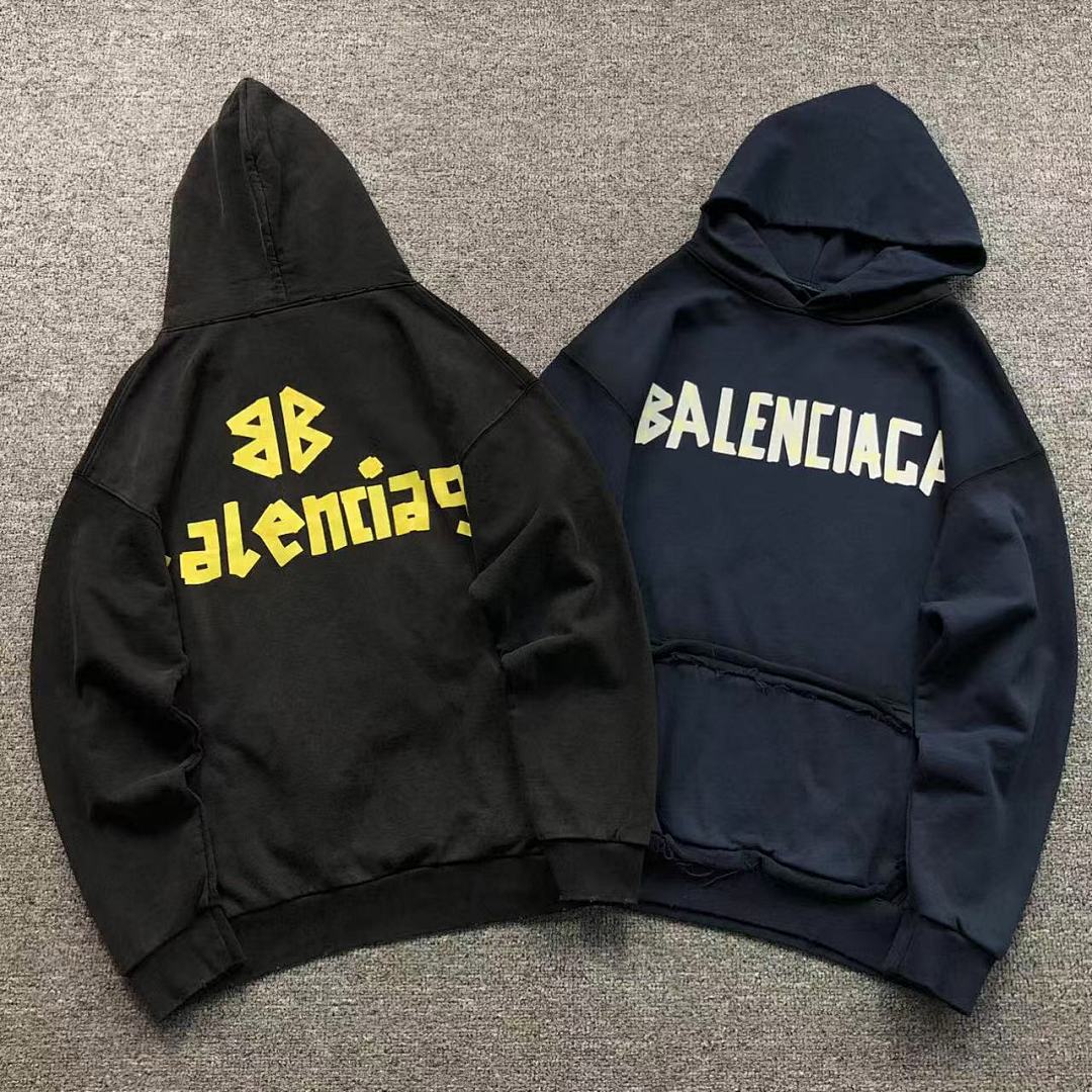Balenciaga 225 B⭐L⭐⭐⭐IA⭐A HOODIE 5101172136 (Im 170Cm 60Kg I Wear Size S In The Phot)