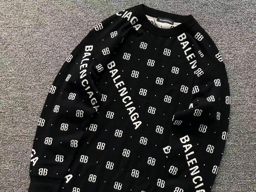 Balenciaga 165 B⭐L⭐⭐⭐IA⭐A SWEATER 3109121120 (Im 170Cm 60Kg I Wear Size M In The Phot) - Image 9