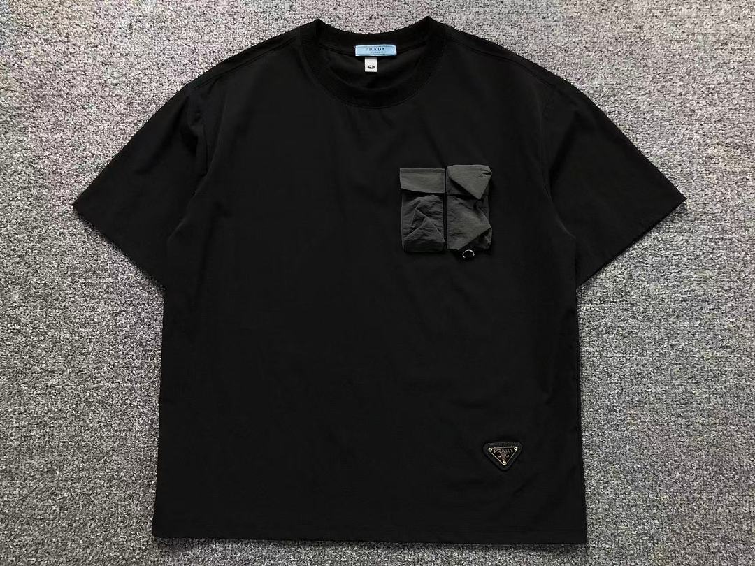 Prada 168 P⭐A⭐A T-SHIRT 22072007001 (Im 170Cm 60Kg I Wear Size M In The Phot) - Image 11