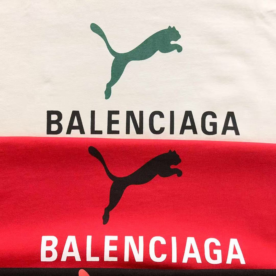 Balenciaga 118 B⭐L⭐⭐⭐IA⭐A PUMA T-SHIRT 3108082421 (Im 170Cm 60Kg I Wear Size S In The Phot) - Image 15