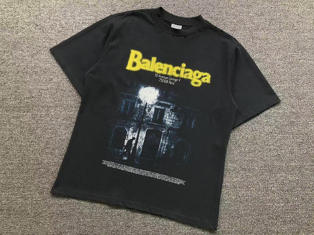 Balenciaga 139 B⭐L⭐⭐⭐IA⭐A T-SHIRT 42062006163 (Im 170Cm 60Kg I Wear Size XS In The Phot) - Image 6