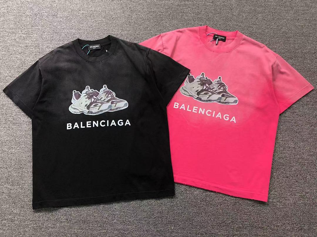 Balenciaga 128 B⭐L⭐⭐⭐IA⭐A T-SHIRT 213041221 (Im 170Cm 55Kg I Wear Size L In The Phot) - Image 5