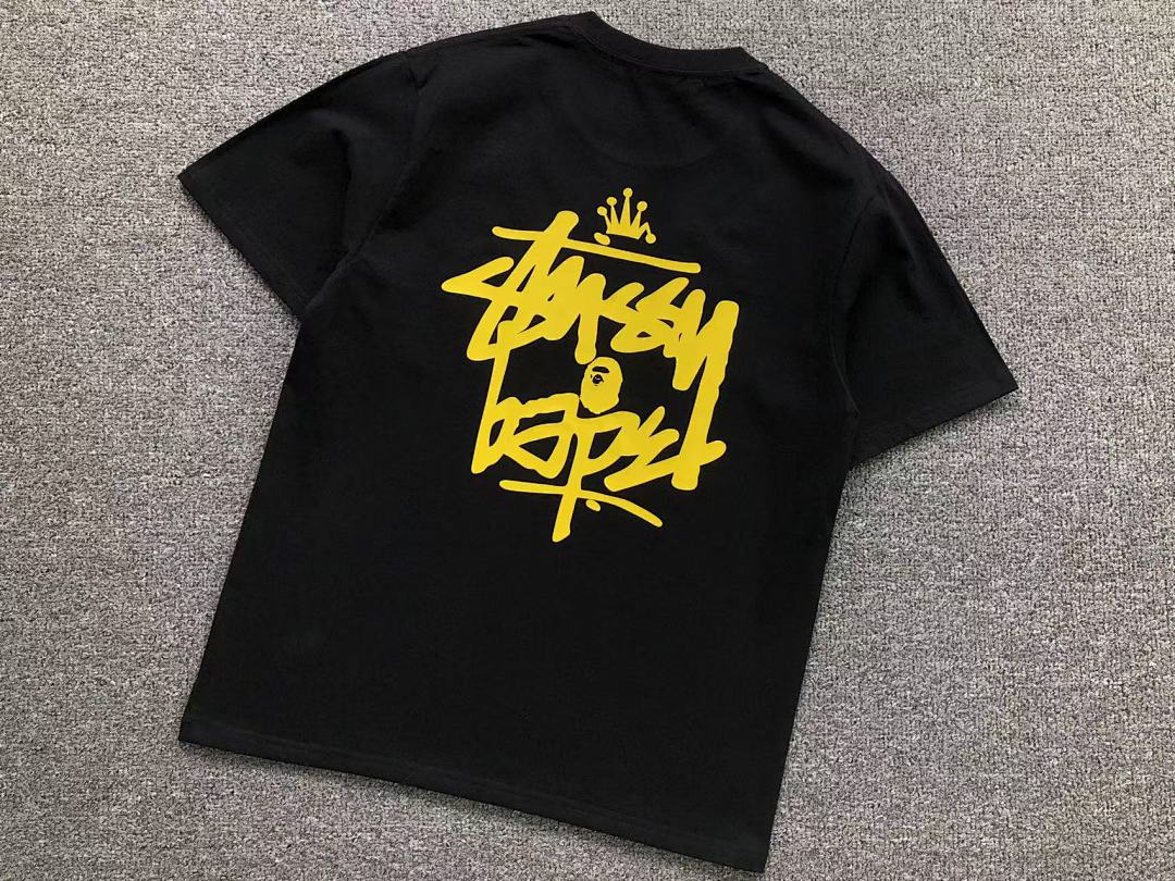 Bape 79 BAPE STUSSY T-SHIRT 411183342 (Im 170Cm 57Kg I Wear Size S In The Phot) - Image 9