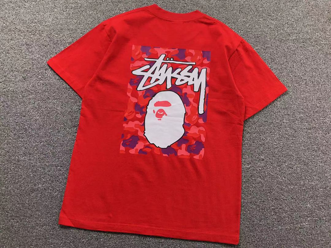 Bape 78 BAPE STUSSY T-SHIRT 1102090442 (Im 170Cm 55Kg I Wear Size S In The Phot) - Image 16