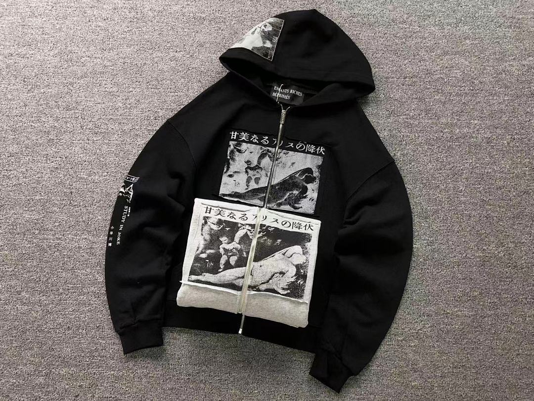 Chanel 178 ENFANTS RICHES DEPRIMES HOODIE 521703162 (Im 170Cm 60Kg I Wear Size S In The Phot) - Image 16