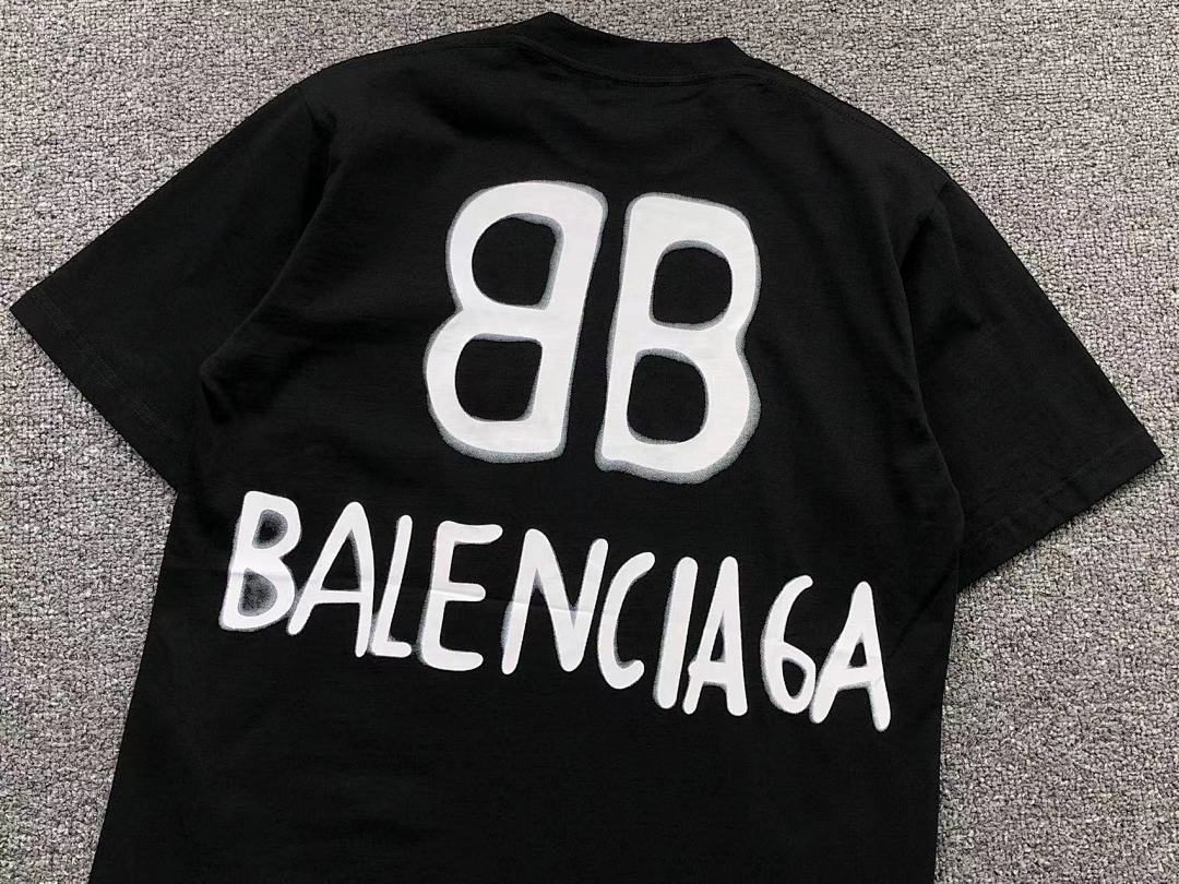 Balenciaga 125 B⭐L⭐⭐⭐IA⭐A T-SHIRT 3102220721 (Im 170Cm 55Kg I Wear Size XS In The Phot) - Image 9