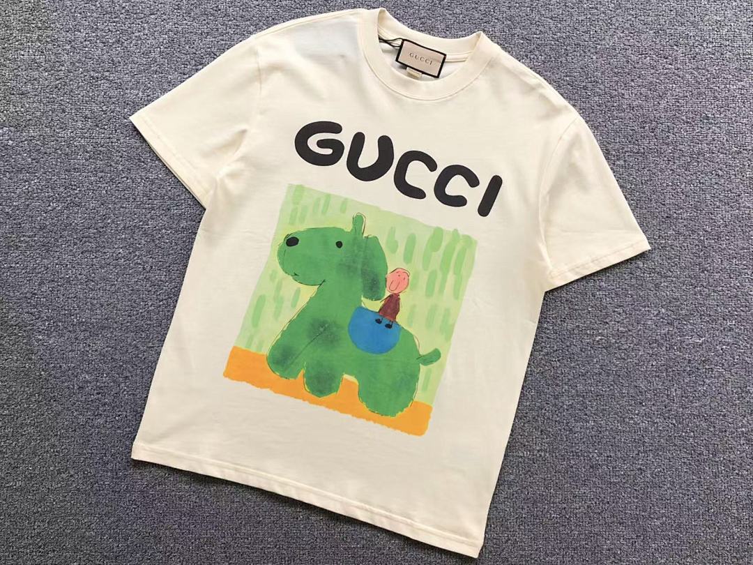 Gucci 85 G⭐C⭐I T-SHIRT 560607101 (Im 170Cm 60Kg I Wear Size S In The Phot) - Image 6