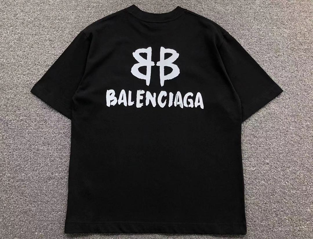 Balenciaga 95 B⭐L⭐⭐⭐IA⭐A T-SHIRT 502172581 (Im 170Cm 57Kg I Wear Size 1 In The Phot) - Image 7