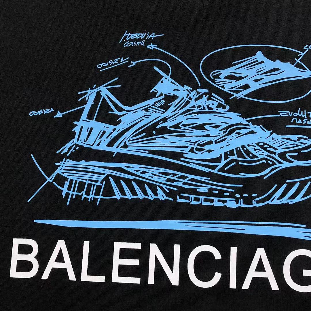 Balenciaga 108 B⭐L⭐⭐⭐IA⭐A T-SHIRT 5250606147 (Im 170Cm 60Kg I Wear Size M In The Phot) - Image 14