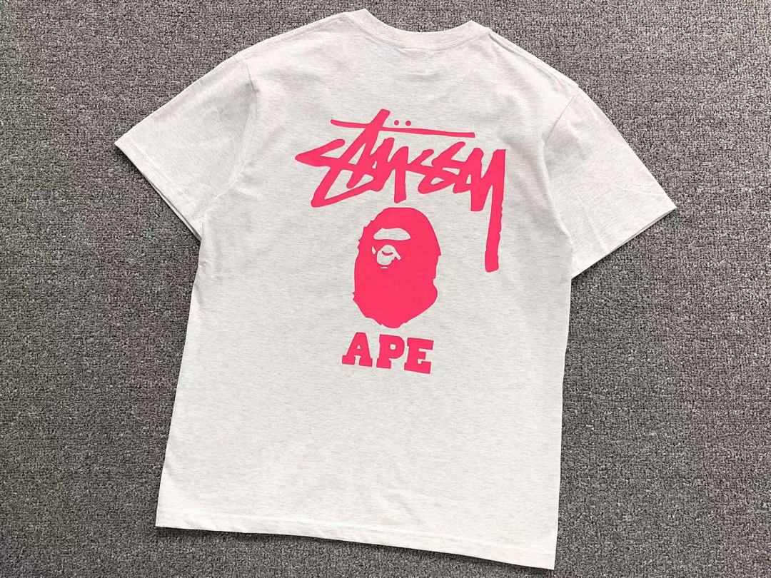 Bape 79 BAPE STUSSY T-SHIRT 411182242 (Im 170Cm 57Kg I Wear Size S In The Phot) - Image 22