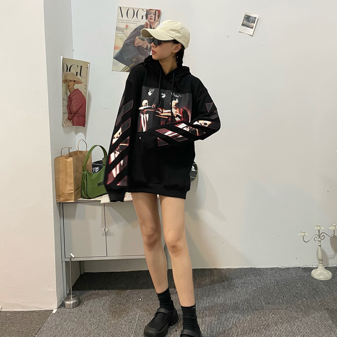 Off-White 129 OFF-WHITE (WHITE HOODIE) - Image 17
