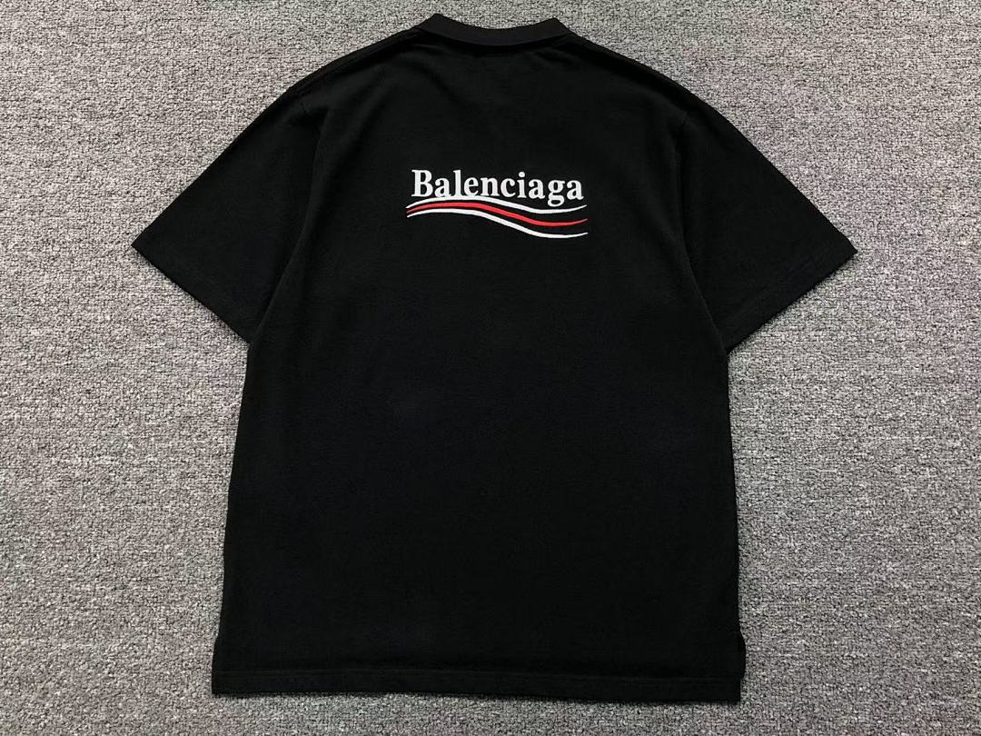Balenciaga 158 B⭐L⭐⭐⭐IA⭐A POLO 3108081321 (Im 170Cm 60Kg I Wear Size S In The Phot) - Image 5