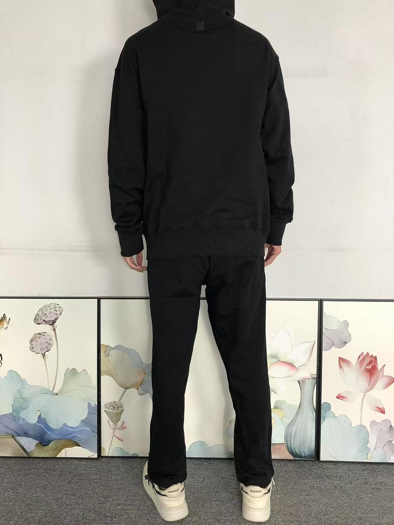 AMI 208 TROUSERS 178 AMI HOODIE - Image 5