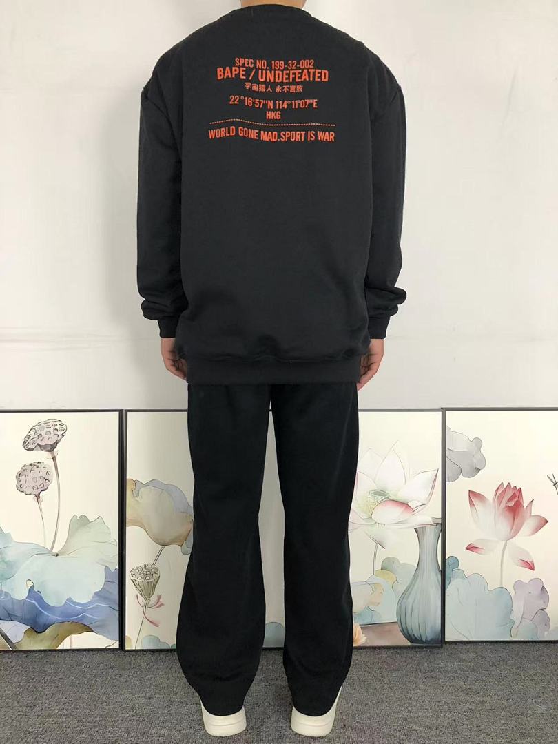 Bape 115 BAPE UNDEFEATED HOODIE 4111150498 (Im 170Cm 60Kg I Wear Size M In The Phot) - Image 4