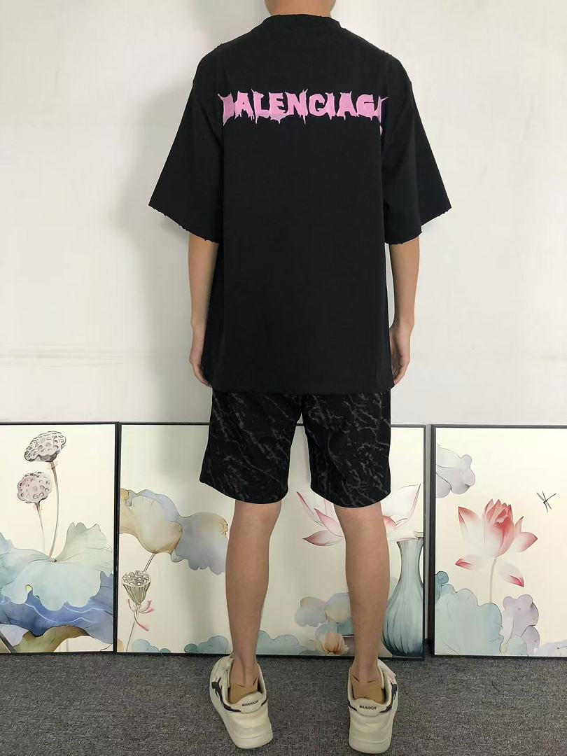 Balenciaga 139 B⭐L⭐⭐⭐IA⭐A T-SHIRT 42062007163 (Im 170Cm 60Kg I Wear Size XS In The Phot) - Image 4