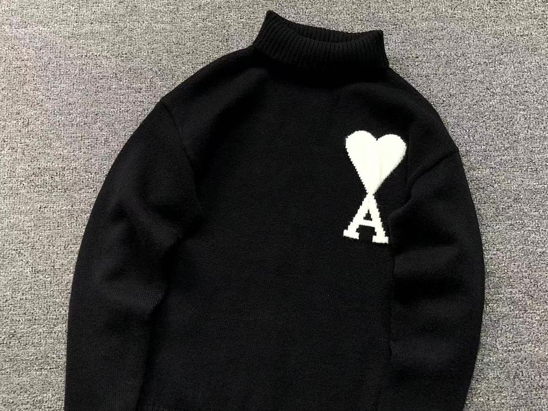 AMI 158 AMI SWEATER 21101102125 (Im 170Cm 60Kg I Wear Size M In The Phot) - Image 9