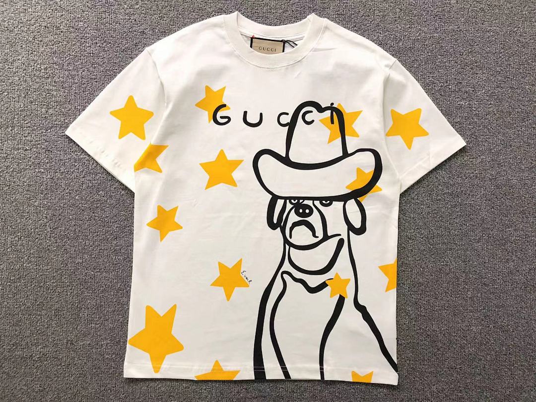 Gucci 85 G⭐C⭐I T-SHIRT 5231976101 (Im 170Cm 60Kg I Wear Size S In The Phot) - Image 5